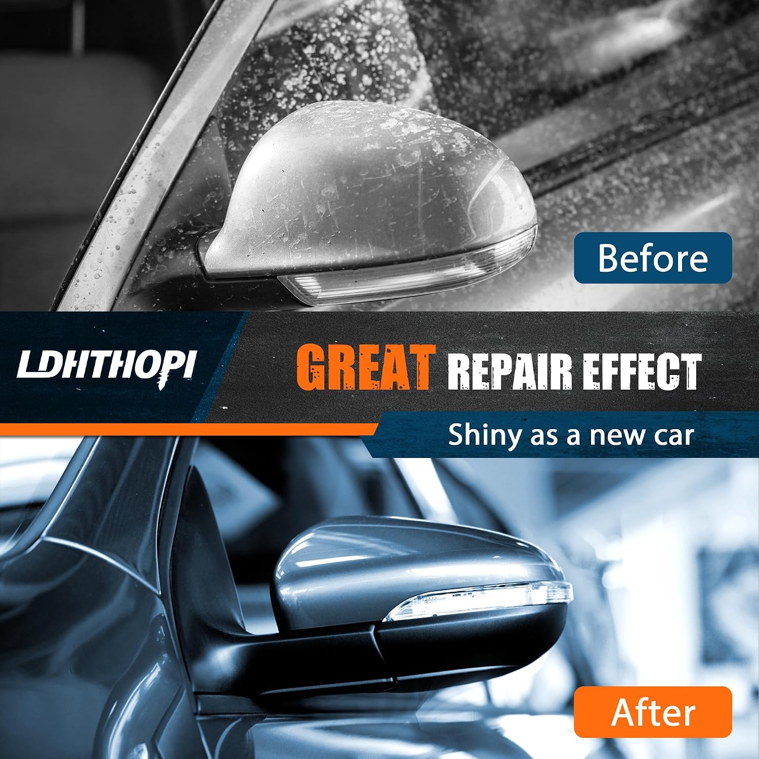 LDHTHOPI Dual Action Polisher, 980W 5/6 Inch, 9MM Random Orbital Buffer Polisher for Car Detailing, 2800-5800RMP, 6 Variable Speed Buffer Polisher with 8 Detachable Pads - Image 5