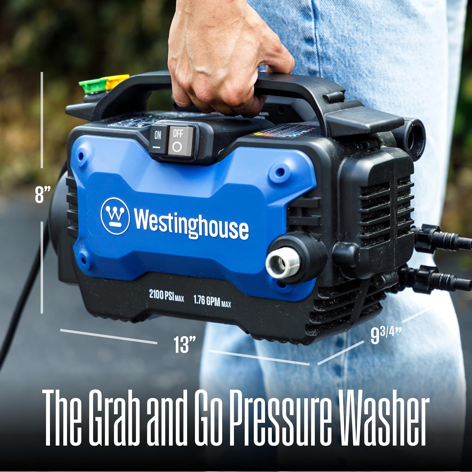 Westinghouse ePX3100s Electric Pressure Washer, 2100 Max PSI 1.76 Max GPM with Foam Cannon and Turbo Nozzle, for Cars/Fences/Driveways/Home/Patios - Image 3
