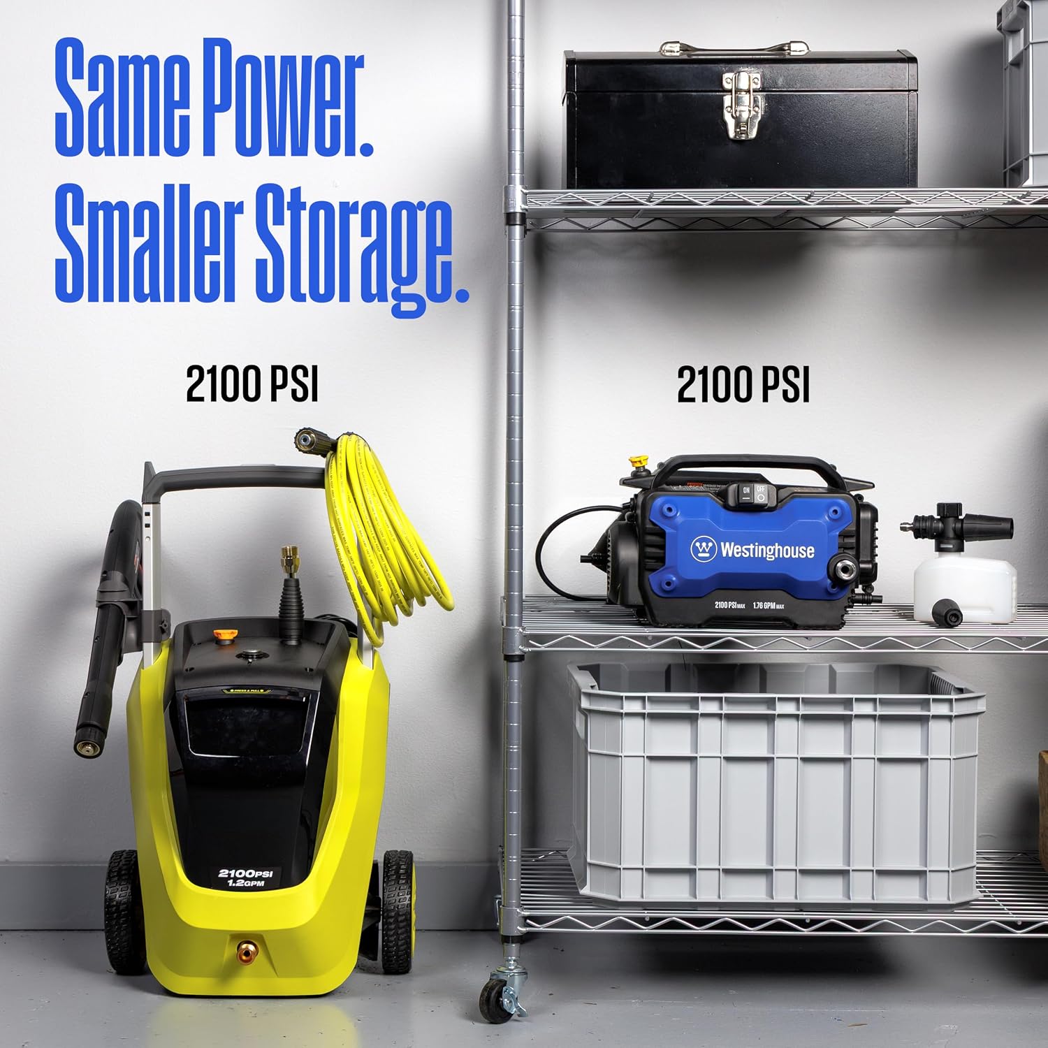 Westinghouse ePX3100s Electric Pressure Washer, 2100 Max PSI 1.76 Max GPM with Foam Cannon and Turbo Nozzle, for Cars/Fences/Driveways/Home/Patios - Image 5