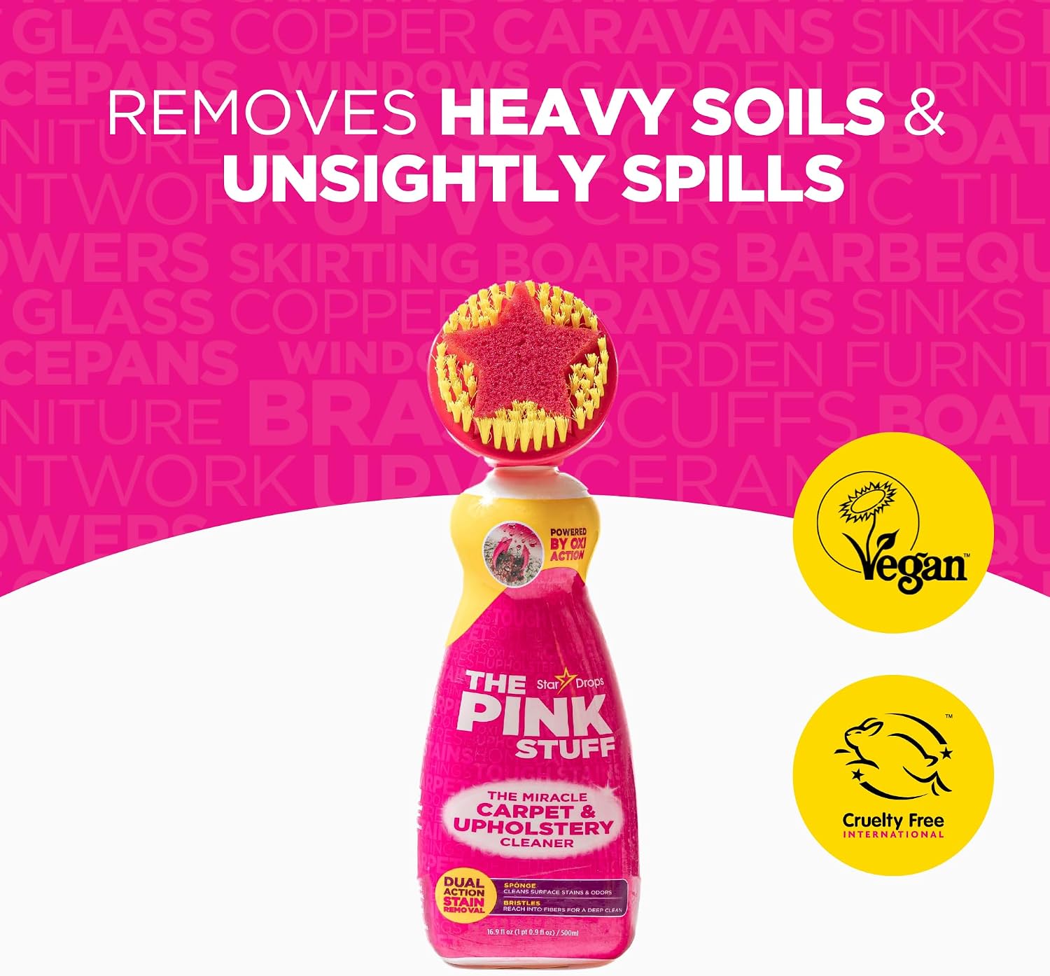 Stardrops The Pink Stuff Carpet & Upholstery Cleaner 16.9 Fl Oz - Image 3